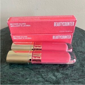 Two Beautycounter Beyond Gloss - PEONY, NIB